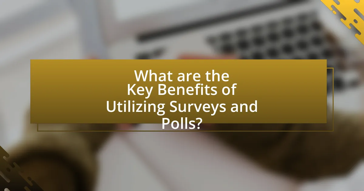 What are the Key Benefits of Utilizing Surveys and Polls?